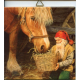 Ceramic Tile - Jan Bergerlind Tomte Feeding Horse